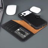 TORONATA iPhone 17 Pro Max Hakiki Deri Cüzdan Kılıf – MagSafe Uyumlu, RFID Kart Koruması, 4 Kart + Nakit Bölmeli, Manyetik Ayrılabilir Tasarım (Siyah)