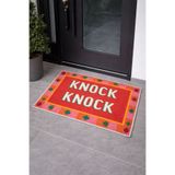 Toronto Home Knock Knock Kaymaz Taban Yıkanabilir Dijital Renkli Kapı Önü Paspası İç Mekan & Dış Mekan Paspası