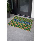 Toronto Home Welcome Kaymaz Taban Yıkanabilir Dijital Renkli Kapı Önü Paspası İç Mekan & Dış Mekan Paspası
