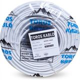 Toros Kablo Ttr 3 x 1.5mm Cca Kablo H05 W-F Beyaz 100 Metre