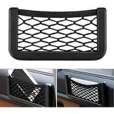 Torpidoya Yapışan Telefon Tutucu File – 15X8 Cm Elastik Ceplik, Çift Taraflı Bantlı, Araç İçi Organizer Cep, Kalem, Kart, Usb, Gözlük, Cü