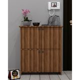 Torre 2 AYAKKABILIK,%100 Mdf,kolay Kurulum,çokamaçlı Dolap - Koyu Ceviz