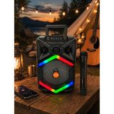 Torres CS-0812 200W Karaoke Hoparlör Mikrofonlu | Bluetooth Taşınabilir Ses Sistemi - Çok Renkli