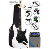 Torres STD-20WHP Elektro Gitar Seti Dsp Efektli 25W Bluetooth Amfili Full Paket Beyaz