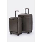 Torry Premium Series Pp 2'li Valiz Seti Orta + Kabin Boy - Gri