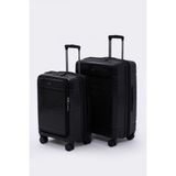 Torry Premium Series Pp 2'li Valiz Seti Orta + Kabin Boy - Siyah