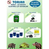 Torsan Eko 2000 Adaptörlü 220V Domuz Ayı Kovucu 2000 mt Elektrikli Çit Sistemi