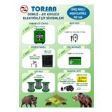 Torsan Pro 1500 Domuz Ayı Kovucu 1500 mt Güneş Panelli Elektrikli Çit Sistemi