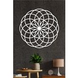 Torus Duvar Dekoru-süsü, Ahşap Dekoratif Tablo BEYAZ 48 x 48 UNTNM621