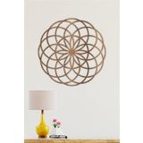 Torus Duvar Dekoru-süsü, Ahşap Dekoratif Tablo CEVİZ 48 x 48 UNTNM622