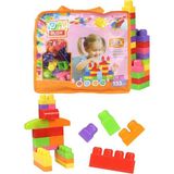 ToruToys 2984 Play Blox Çantalı Parlak Renkler 133 Parça Mega Blok Seti