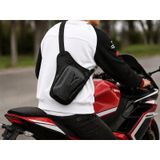 Torz Unisex Motorcu Çantası Ayarlanabilir Askılı Bel Bacak Çantası Siyah