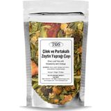 TOS The Organic Spices 250 gr Çilek ve Portakallı Zeytin Yaprağı Çayı
