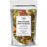 Tos The Organic Spices 40 gr Çilek ve Portakallı Zeytin Yaprağı Çayı