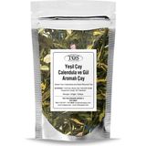TOS The Organic Spices Yeşil Çay Calendula ve Gül Aromalı Çay 100 gr