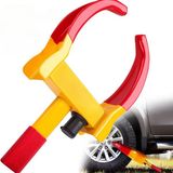 Tosbai Ayarlanabilir Karavan Römork Teker Kilidi Yumuşak Plastik Kaplama Çelik Malzeme ile Hırsızlığa Karşı