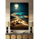 Tosbart 3 Boyutlu Tropikal Doğa Manzara Temalı Kanvas Tablo - 50 x 70