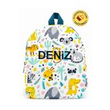 Tosbiş [ Istediğiniz Ismi Yazıyoruz ] Mini Hayvanlar 0-8 Yaş Çocuk Sırt Çantası, Anaokulu-kreş Çantası