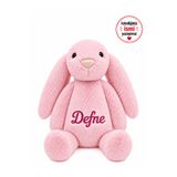 Tosbiş [ KİŞİYE ÖZEL İSİMLİ OYUNCAK ] Tavşan Pembe 35 cm Uyku Arkadaşı