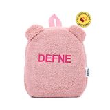 Tosbiş [ Kişiye Özel Isimli ] - Teddy-peluş Pembe 0-8 Yaş - Kreş, Anaokulu Çocuk Sırt Çantası