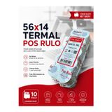 Toscana 56x14 TERMAL POSRULO 1 Paket 10 Adet TSE Belgeli Yazarkasa Pos Rulosu