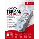 Toscana 56X25 Termal Rulo 1 Paket 10 Adet Tse Belgeli Yazarkasa Pos Rulosu