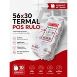 Toscana 56X30 Termal Rulo 10 Paket 100 Adet Tse Belgeli Yazarkasa Pos Rulosu - BEYAZ