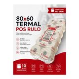Toscana 80X60TERMAL Rulo 15 Paket 150 Adet Tse Belgeli Yazarkasa Pos Rulosu