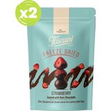 Toscani Bitter Çikolata Kaplı Dondurularak Kurutulmuş Çilek Draje 2 x 60GR - 60 gr