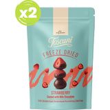 Toscani Sütlü Çikolata Kaplı Dondurularak Kurutulmuş Çilek Draje 2 x 60GR - 60 gr