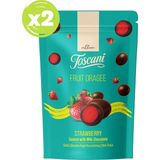 Toscani Sütlü Çikolata Kaplı Kurutulmuş Çilek Draje 2 x 60GR - 60 gr