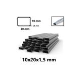 TOSÇELİK 1 mt Boyasız 10x 20 x 1,5 mm Kutu Profil 10x20x1,5 Demir 1mt