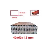 TOSÇELİK (1MT) Boyalı 40 X 60 X 1,5 Mm Kutu Profil Boru Metal 40x60x1,5 Demir