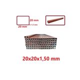 TOSÇELİK Boyalı (2mt) 20 x 20 x 1,5 mm Kutu Profil Boru Metal 20x20x1,5 Demir