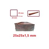 TOSÇELİK Boyalı (2mt) 25 x 25 x 1,5 mm Kutu Profil Boru Metal 25x25x1,5 Demir