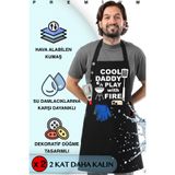 TOSHE Mutfak Önlüğü Suya Dayanıklı Barbekü Önlüğü, Şef Önlüğü 2 Geniş Cepli Barista Önlüğü, Önlük Siyah