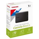 Toshiba 1TB Canvio Basic USB 3.2 GEN1-HDTB510EK3AA Taşınabilir Disk Yüksek Performanslı Okuma/Yazma Hızı - 1 TB - Siyah