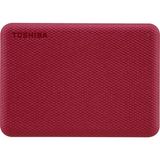 Toshıba Disco Rigido Estero - Toshiba - Canvio Advance - 1 A - Rosso - Siyah