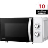 Toshiba Eşit Buz Çözme 20L 5 Isı Seviyesi Beyaz Mikrodalga Fırın MWP-MM20P(WH)