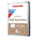 Toshiba N300 8TB 3.5” NAS HDD – 7200RPM, 512MB Cache, SATA III