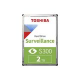 TOSHIBA S300, HDWT720UZSVA, 3.5", 2TB, 128Mb 5400 Rpm, 7/24 Güvenlik HDD (Türkiye Distribütörü