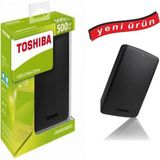 Toshiba Taşınabilir Disk - Taşınabilir Bellek - 500GB-USB 3.0 ve 2.0 - ( Kolay ve Hızlı Aktarım )