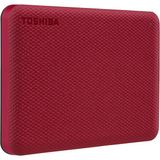 Toshiba Toshıba Canvio Advance HDTCA10XR3AA Taşınabilir Harici Sabit Sürücü, 1 Tb, USB 3.0, Kırmızı - Siyah