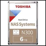 Toshiba Toshıba N300, MN10ADA600S, 3.5", 6tb, 512MB 7200 Rpm, Sata3, 7/24 Nas, Server, HDD