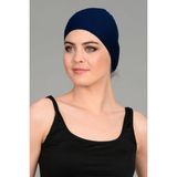 Tosima Deluxe Yüzücü Havuz ve Deniz Bonesi Likra Kumaş Bone Yetişkin Kullanımı İçin - Lacivert - Standart