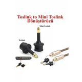Toslink To Mini Toslink Adaptör Çevirici Dönüştürücü Optik 3.5mm Dişi Erkek Kablo Ses Dönüştürücü Ara Aparat