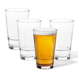 TOSSWARE REZERVE 16 oz 4'lü Bira Seti, Üstün Kalite, Tritan Bulaşık Makinesinde Yıkanabilir ve Isıya Dayanıklı Kırılmaz Plastik Bira Bardakları, Şeffaf
