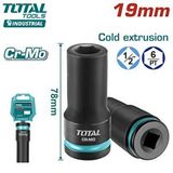 Total 19 Mm 1/2 Altı Köşe Darbeli Derin Lokma Thdis12192l Siyah