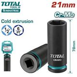 Total 21 Mm 1/2 Altı Köşe Darbeli Derin Lokma Thdis12212l Siyah