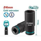Total 24 Mm 1/2 Altı Köşe Darbeli Derin Lokma Thdis12242l Siyah
